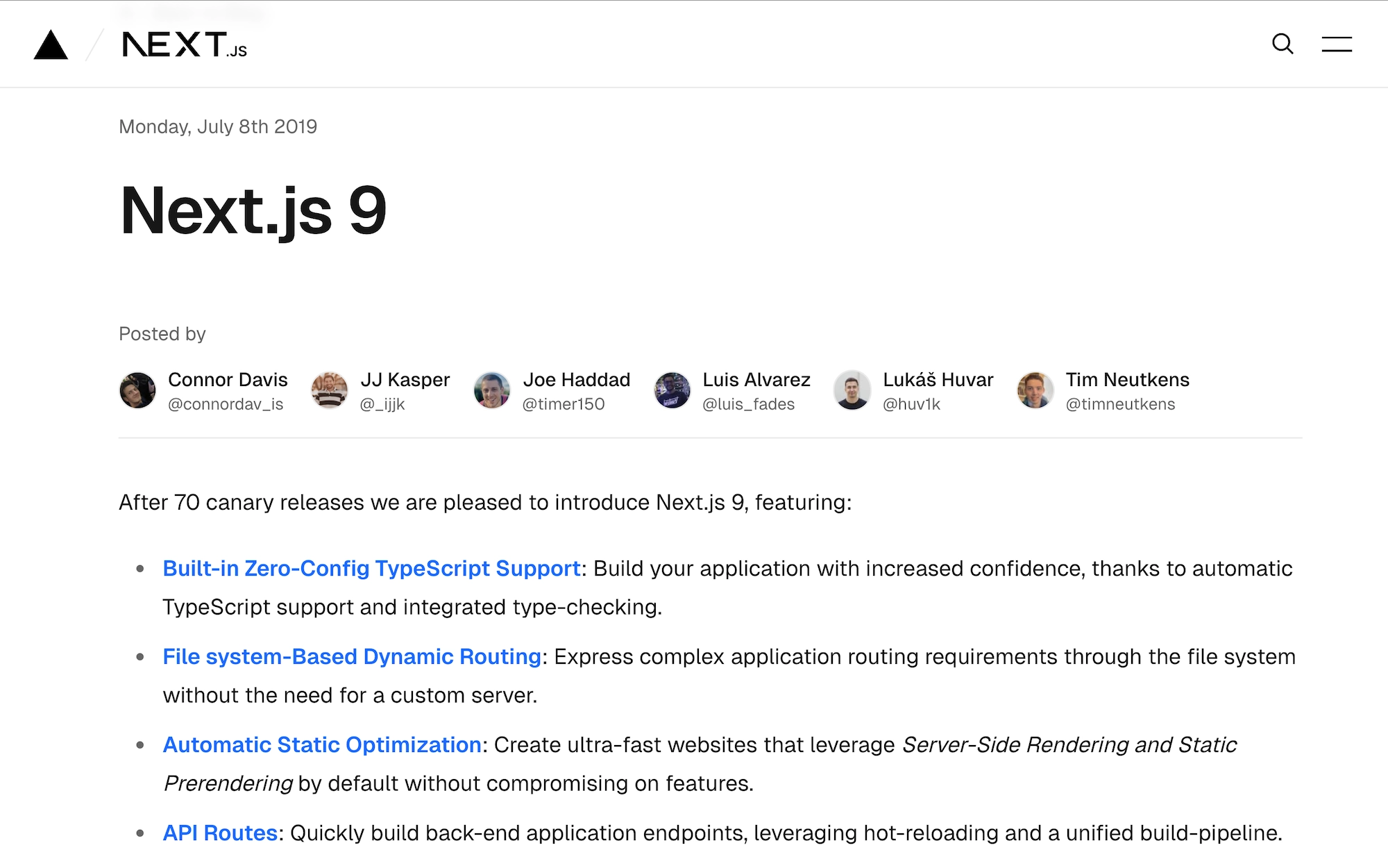 Next.js 9